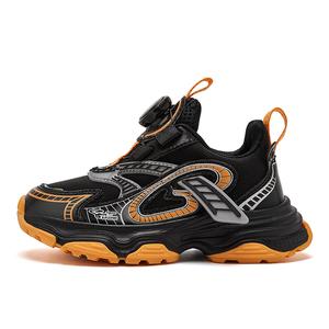 Нескользящие легкие низкие детские кроссовки для бега HOBIBEAR, серый/розовый/красный