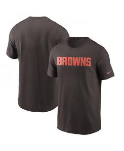 Мужская коричневая футболка с надписью Cleveland Browns Team Nike, коричневый