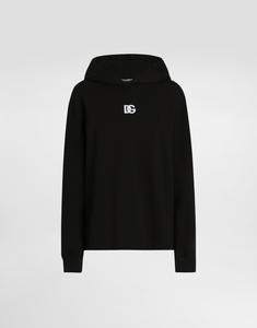 Толстовка из джерси с вышивкой dg Dolce & Gabbana, черный