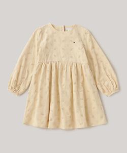 (K) Вышитое вельветовое платье для девочек от TOMMY HILFIGER