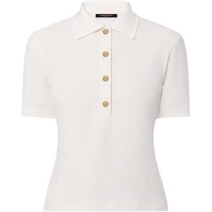 Топ-поло Lv Monogram Piqué LOUIS VUITTON, белый