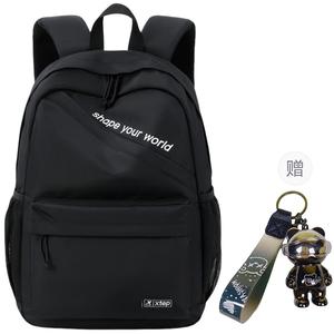 XTEP Полиэстеровый рюкзак обычный унисекс черный, Black[Exclusive Pendant]