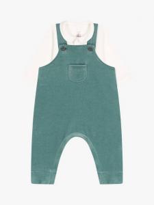 Детский комбинезон-боди Petit Bateau, цвет Brut Green