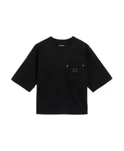 Хлопковая футболка квадратного кроя Carhartt Wip, черный