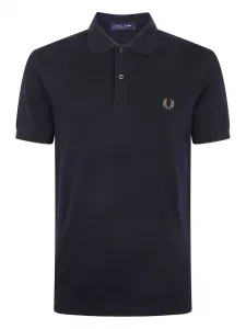Рубашка-поло с вышитым лавром Fred Perry, черный