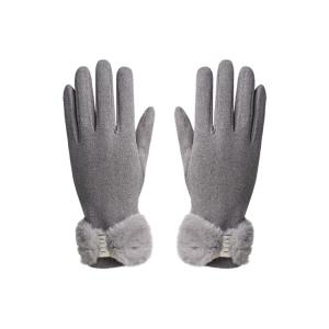 Перчатки женские из полиэстера ELLE, elephant серый