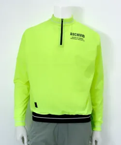 Пуловер с застежкой-молнией до середины груди и ребристой отделкой Archivio, цвет Yellow(049)