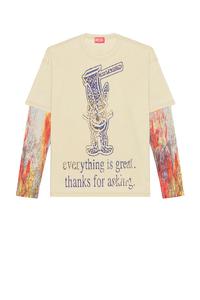 Футболка с длинным рукавом T-Boxt Diesel, Brown