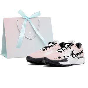 Nike Баскетбольные кроссовки Air Zoom GT Cut Academy с амортизацией, противоскользящие и износостойкие, низкие, унисекс, розовые