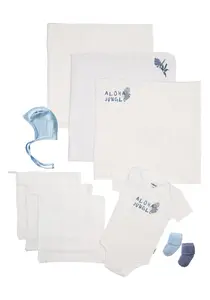 Пакет начального снаряжения Liliput "Алоха Джунгли" с милыми принтами, голубой