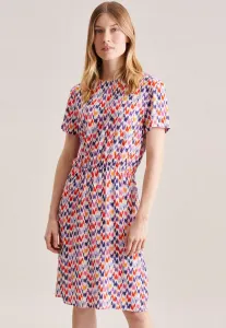 Летнее платье seidensticker "Black Rose", с коротким рукавом и принтом вокруг шеи, красный