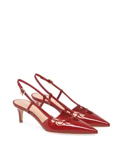 Женские туфли-лодочки Eloise с открытой пяткой Gianvito Rossi, красный