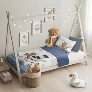 Детский комплект постельного белья с принтом Корабль, 100х135 см + 40х60 см - Корабль texpot