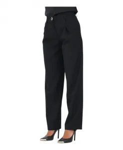 Элегантные черные брюки прямого кроя Armani Exchange, черный