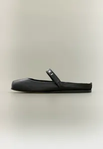 Балетки с ремешком на щиколотке Marni, Black