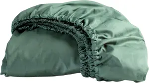 Простыня на резинке Weekend, хлопок, 90 x 200 см, зеленый | Аксессуары для подростковых комнат Cinderella