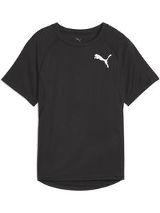 Футболка Y CROSS THE LINE TEE 3.0 черного цвета Puma