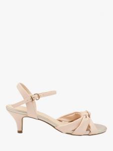 Босоножки на каблуке с узлом monique Paradox London, цвет Nude