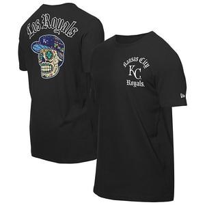 Мужская черная футболка kansas city royals sugar skulls New Era