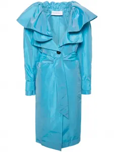 Тренч с поясом Viktor & Rolf, синий