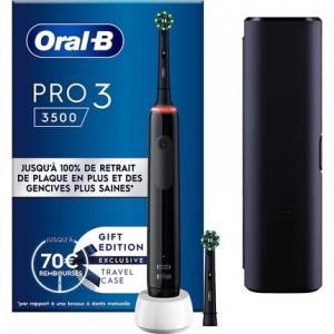 Электрическая зубная щетка Oral-B Pro3 3000 Cross Action Black Edition, Oral B