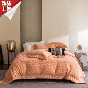 LUOLAI HOME Комплект постельного белья, 200 см, 4 предмета