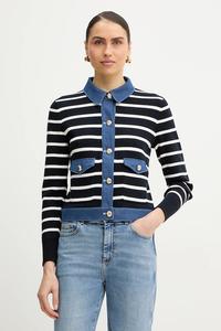 Хлопковый кардиган mnaki Morgan, темно-синий