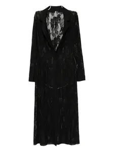 Однобортное пальто Norma Kamali, черный