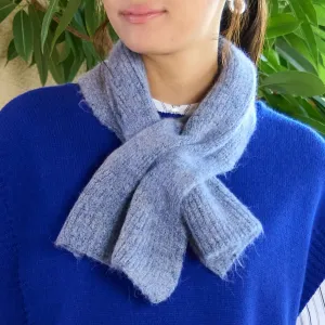 Пушистый вязаный шарф Lobjie, цвет Blue