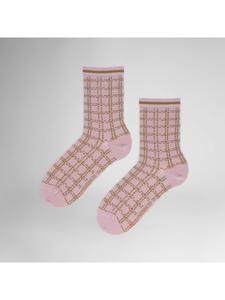 Носки Chain Fashion розового цвета Hudson