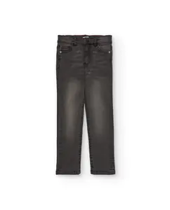 Джинсовые брюки для мальчика в выцветшем черном цвете Tuc tuc