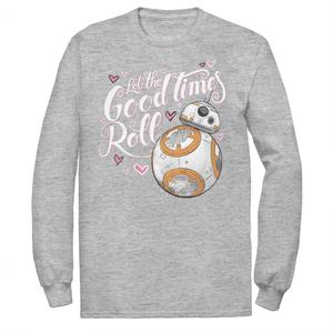 Мужская футболка с сердечками «Звездные войны» BB-8 «Let The Good Times Roll» Star Wars