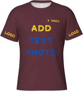 Футболка Custom с принтом на 4 сторонах