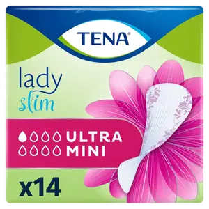 Гигиенические прокладки, 14 шт./1 упаковка. Tena Lady ultra mini