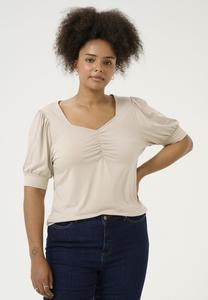 Футболка с принтом SISSY Kaffe Curve, песочный