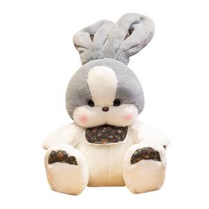 Милые плюшевые куклы Goody Bunny высотой 35см/50см/68см MLING, серый