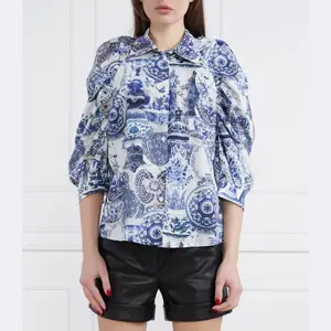 Рубашка стандартного кроя Silvian Heach, синий