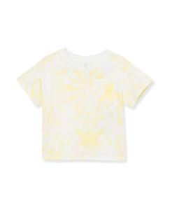 Футболка с карманом для встречи с девушками Lands' End, Yellow tie dye