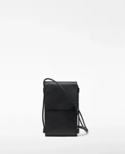 Мужская кожаная сумка-бандо для телефона Adolfo Dominguez, черный