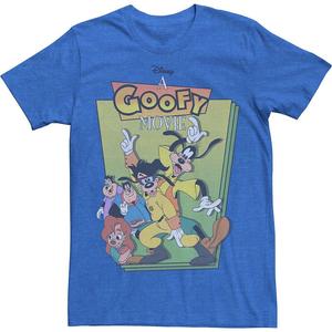 Мужская футболка с обложкой для группового снимка Disney's A Goofy Movie Licensed Character, цвет Royal Heather