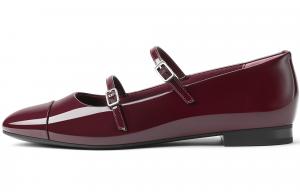 CHARLES&KEITH Маленькие туфли Мэри Джейн на массивном каблуке 1,5 см женские марсала марсала, цвет Maroon Maroon