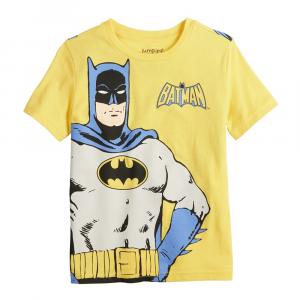 Футболка Jumping Beans с короткими рукавами и рисунком Бэтмена для мальчиков 4–12 лет, желтый