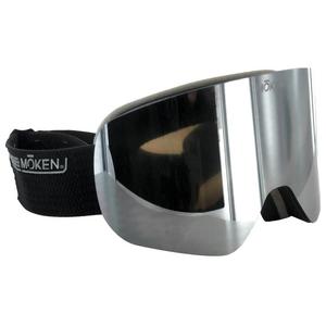 Горнолыжные очки, цвет: черный, серебристый, серый, вспышка, серебристый + оранжевый, вспышка, серебристый Moken Vision