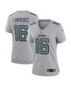 Женское джерси Trevor Lawrence Grey Jacksonville Jaguars Atmography Fashion Game Джерси Nike, серый