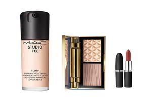 Летний набор косметики dimension breaking star продукт макияжа натуральный стойкий матовый 30мл+3,5г+7г MAC