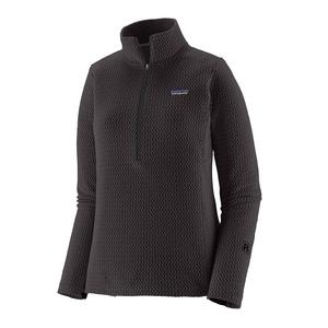 Женская флисовая толстовка Patagonia R1 Air с молнией до середины груди., Black/Black