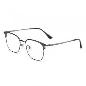 Jeep Черные унисекс очки в квадратной оправе из нержавеющей стали и бета-титана