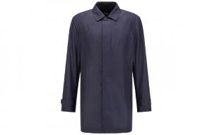 Мужское синее пальто HUGO BOSS, синий