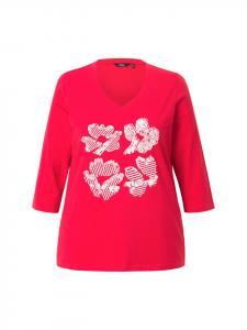 Футболка Ulla Popken Shirt, цвет lychee