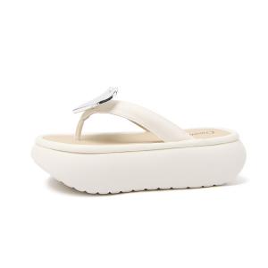 Шлепанцы женские цвета экрю CAMEIDO, Ecru